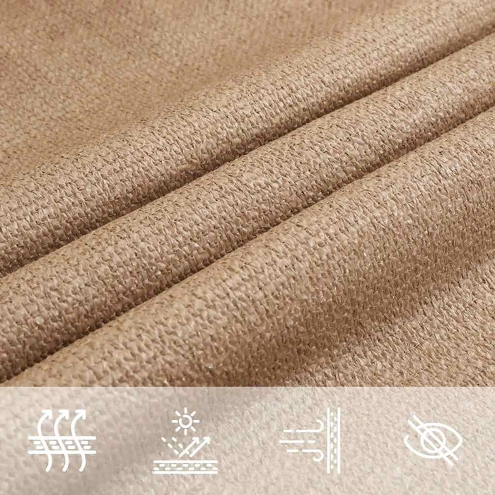 Pânză parasolar, gri taupe, 3,6 x 3,6 m, HDPE, 160 g/m² WALTI