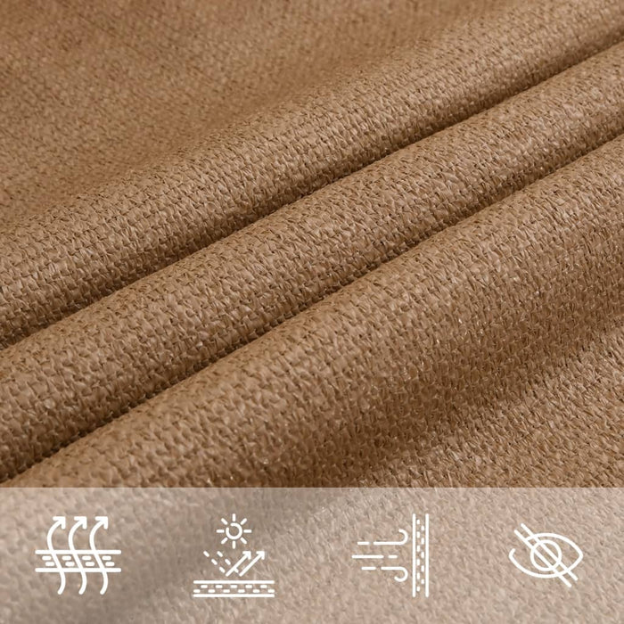 Pânză parasolar, gri taupe, 4 x 4 m, HDPE, 160 g/m² - WALTI WALTI