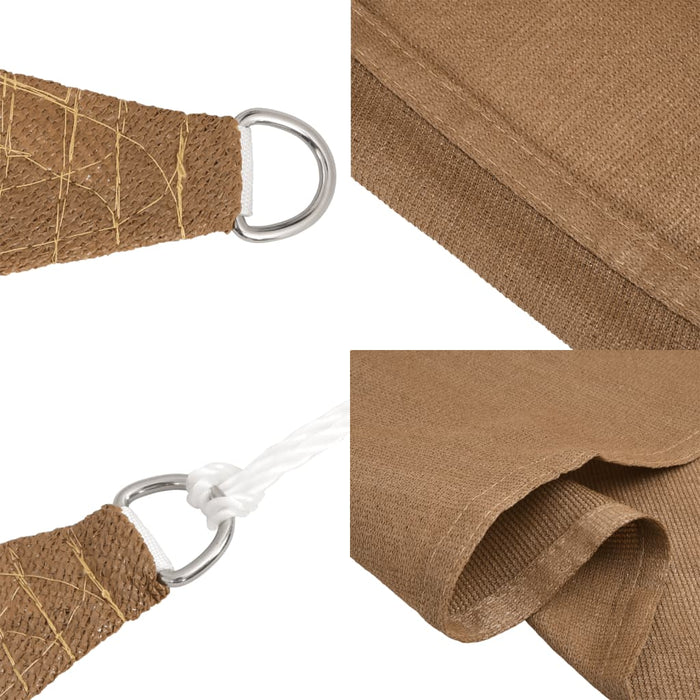 Pânză parasolar, gri taupe, 4,5x4,5 m, HDPE, 160 g/m² - WALTI WALTI