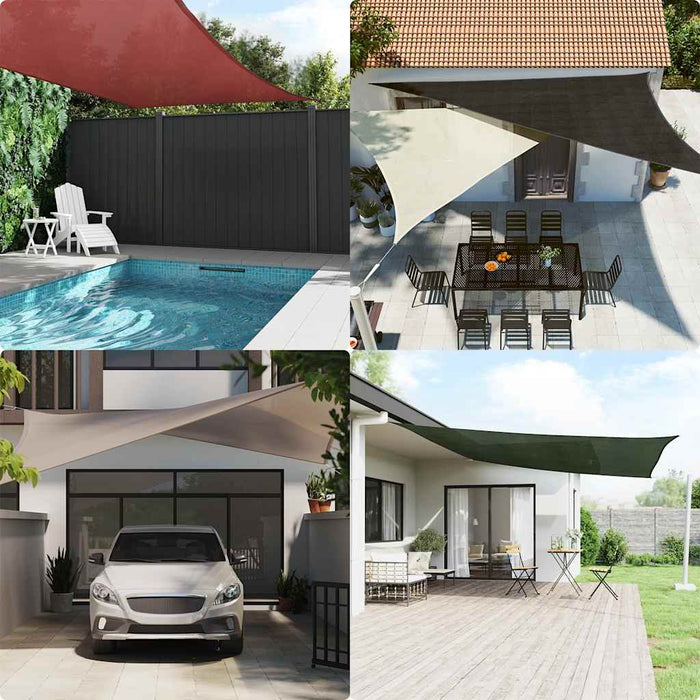 Pânză parasolar, gri taupe, 4x6 m, HDPE, 160 g/m² - WALTI WALTI