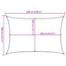 Pânză parasolar, gri taupe, 4x6 m, HDPE, 160 g/m² - WALTI WALTI