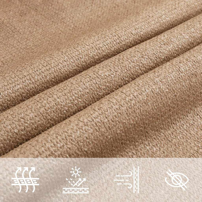 Pânză parasolar, gri taupe, 2,5x2,5x3,5 m, HDPE, 160 g/m² WALTI