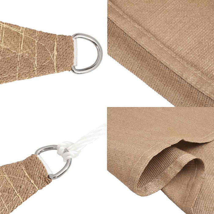 Pânză parasolar, gri taupe, 3,6x3,6x3,6 m, HDPE, 160 g/m² - WALTI WALTI