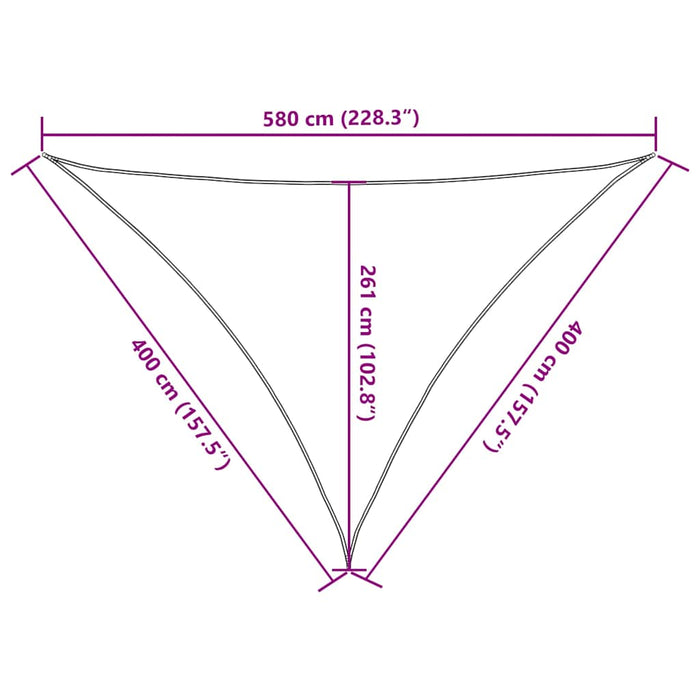 Pânză parasolar, gri taupe, 4x4x5,8 m, HDPE, 160 g/m² - WALTI WALTI