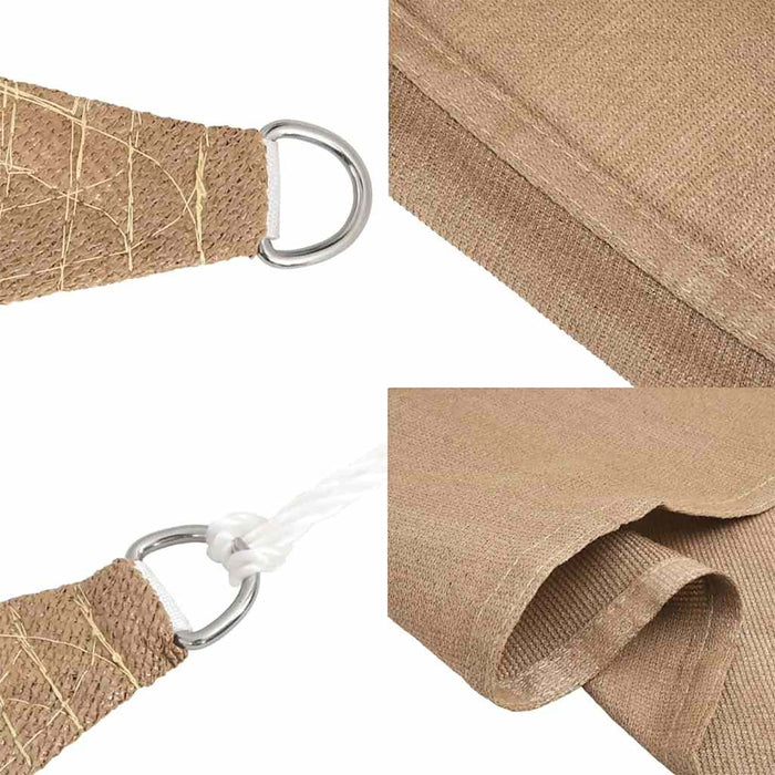 Pânză parasolar, gri taupe, 5x5x6 m, HDPE, 160 g/m² WALTI