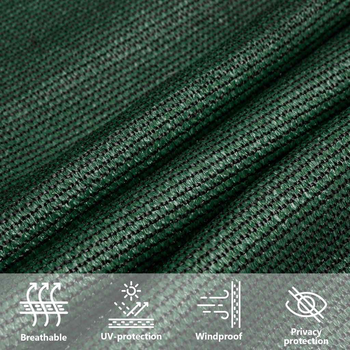 Parasolar, verde închis, 3x4,5 m, HDPE, 160 g/m² WALTI