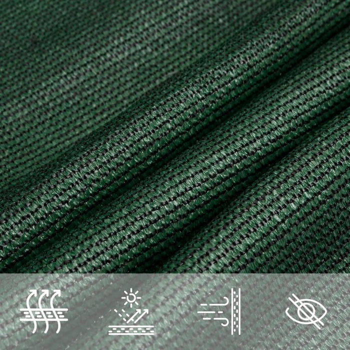 Pânză parasolar, verde închis, 3,5x4,5 m, HDPE, 160 g/m² - WALTI WALTI