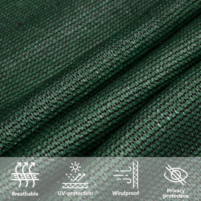 Pânză parasolar, verde închis, 3,5x4,5 m, HDPE, 160 g/m² - WALTI WALTI