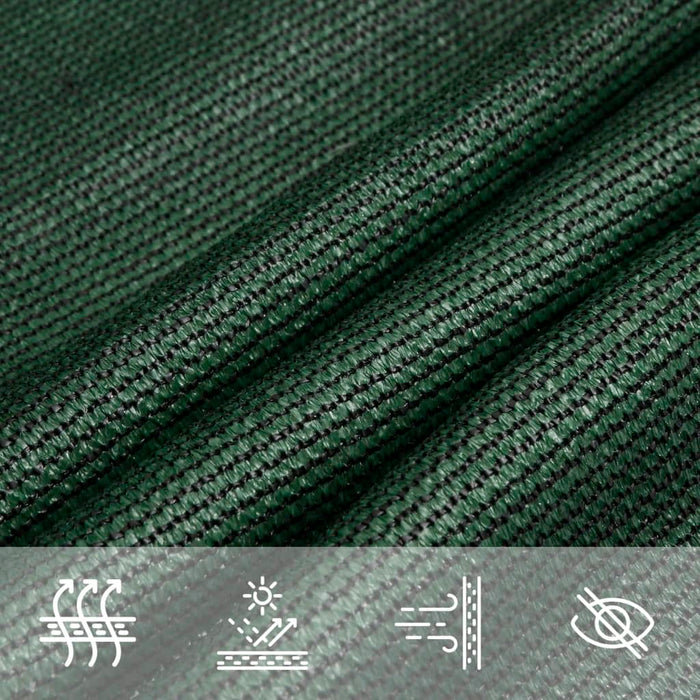 Pânză parasolar, verde închis, 4x6 m, HDPE, 160 g/m² - WALTI WALTI