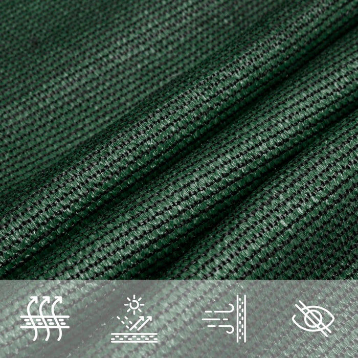 Pânză parasolar, verde închis, 5x6 m, HDPE, 160 g/m² - WALTI WALTI