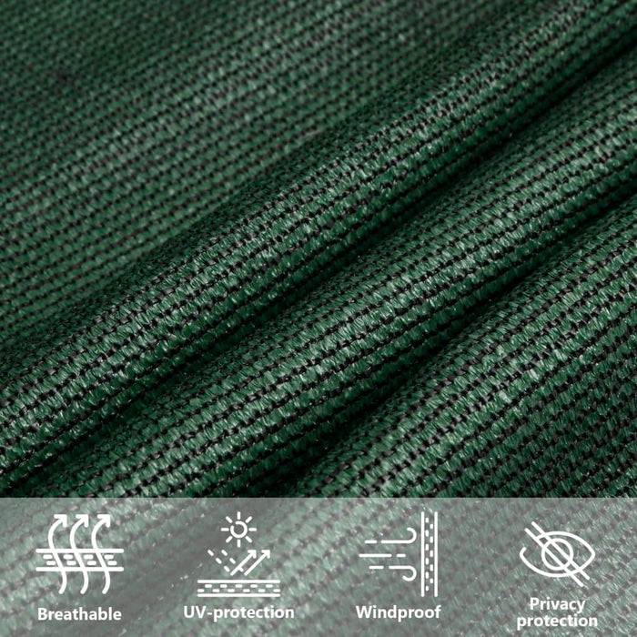 Pânză parasolar, verde închis, 5x6 m, HDPE, 160 g/m² - WALTI WALTI
