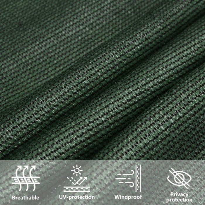 Pânză parasolar, verde închis, 3x3x3 m, HDPE, 160 g/m² WALTI