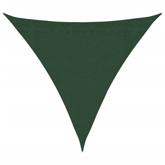 Pânză parasolar, verde închis, 3,6x3,6x3,6 m, HDPE, 160 g/m² - WALTI WALTI