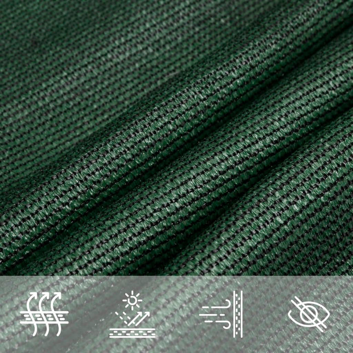 Pânză parasolar, verde închis, 3x3x4,2 m, HDPE, 160 g/m² - WALTI WALTI