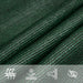 Pânză parasolar, verde închis, 3x3x4,2 m, HDPE, 160 g/m² - WALTI WALTI