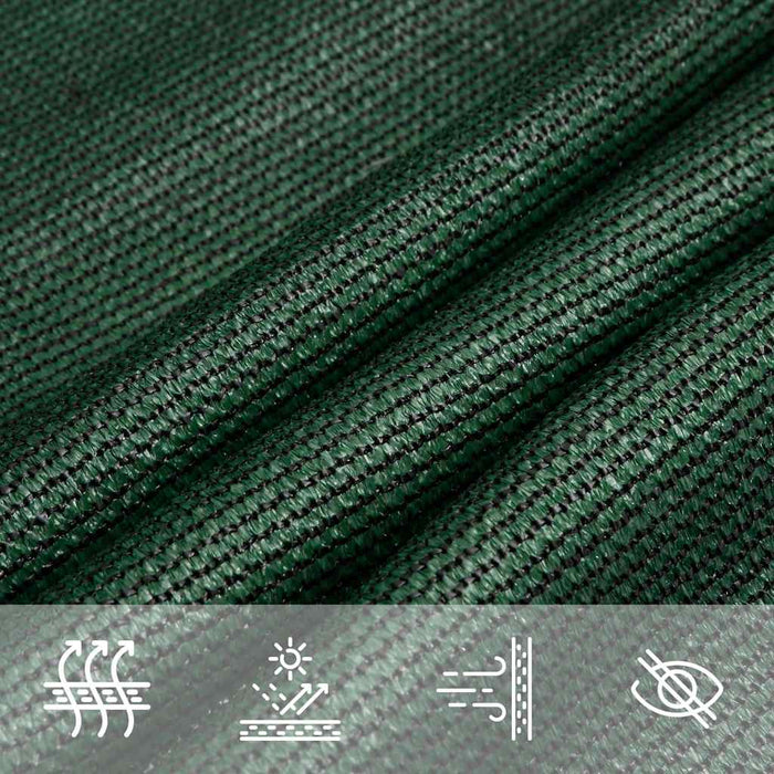 Pânză parasolar, verde deschis, 5x7x7 m, HDPE, 160 g/m² WALTI