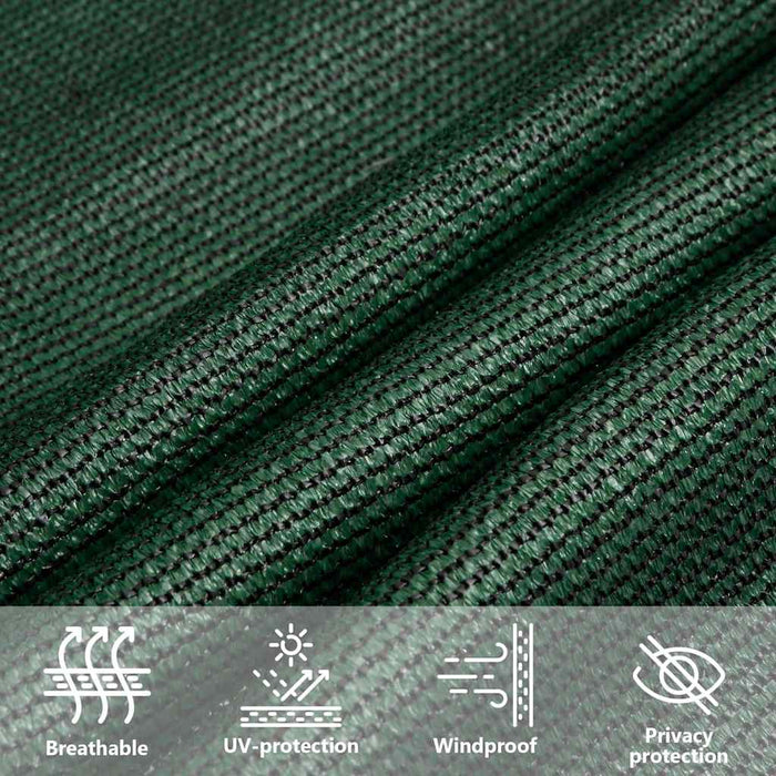 Pânză parasolar, verde deschis, 5x7x7 m, HDPE, 160 g/m² WALTI
