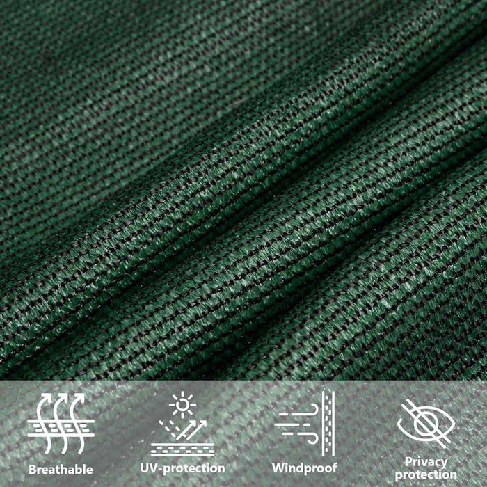 Pânză parasolar, verde închis, 4x5x6,8 m, HDPE, 160 g/m² WALTI