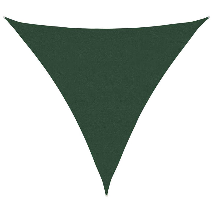 Pânză parasolar verde închis 6x6x6 m HDPE 160 g/m² triunghiular WALTI