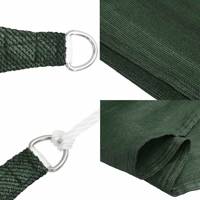 Pânză parasolar verde închis 6x6x6 m HDPE 160 g/m² triunghiular WALTI