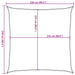 Parasolar, albastru, 2,5x2,5 m, HDPE, 160 g/m² - WALTI WALTI