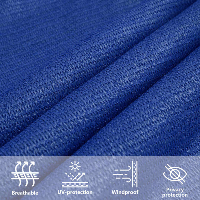 Pânză parasolar, albastru, 3,6x3,6 m, HDPE, 160 g/m², pătrat WALTI