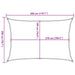 Parasolar, albastru, 2x3 m, HDPE, 160 g/m² - WALTI WALTI