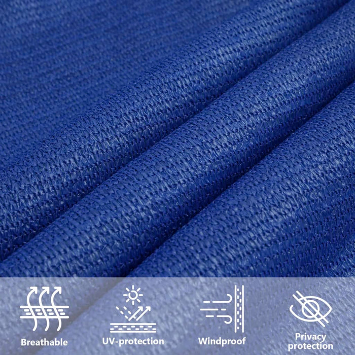 Pânză parasolar, dreptunghiular, albastru, 6x8m, HDPE, 160 g/m² WALTI