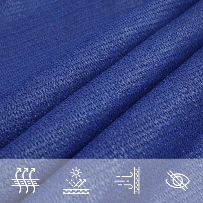 Pânză parasolar, albastru, 4x4x4 m, HDPE, 160 g/m² WALTI