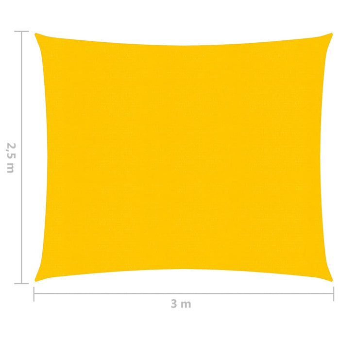 Pânză parasolar, galben, 2,5 x 3 m, HDPE, 160 g/m² - WALTI WALTI