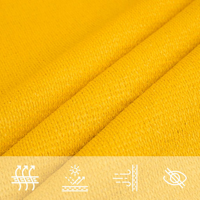 Pânză parasolar, galben dreptunghiular 5x8 m, HDPE, 160 g/m² WALTI