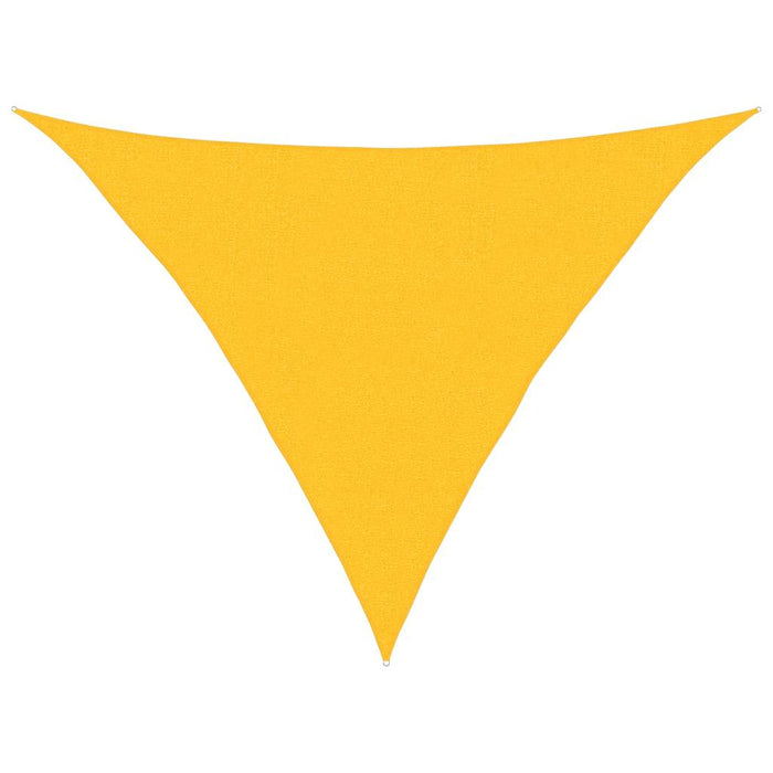 Pânză parasolar galben triunghiular 2,5x2,5x3,5 m HDPE 160 g/m² WALTI