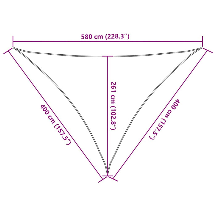 Pânză parasolar, galben, 4x4x5,8 m, HDPE, 160 g/m² - WALTI WALTI