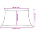Pânză parasolar, galben, 3/4x2 m, HDPE, 160 g/m² - WALTI WALTI