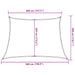 Pânză parasolar, galben, 4/5x3 m, HDPE, 160 g/m², trapez - WALTI WALTI