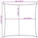 Pânză parasolar, roșu, 2,5 x 2,5 m, 160 g/m², HDPE - WALTI WALTI