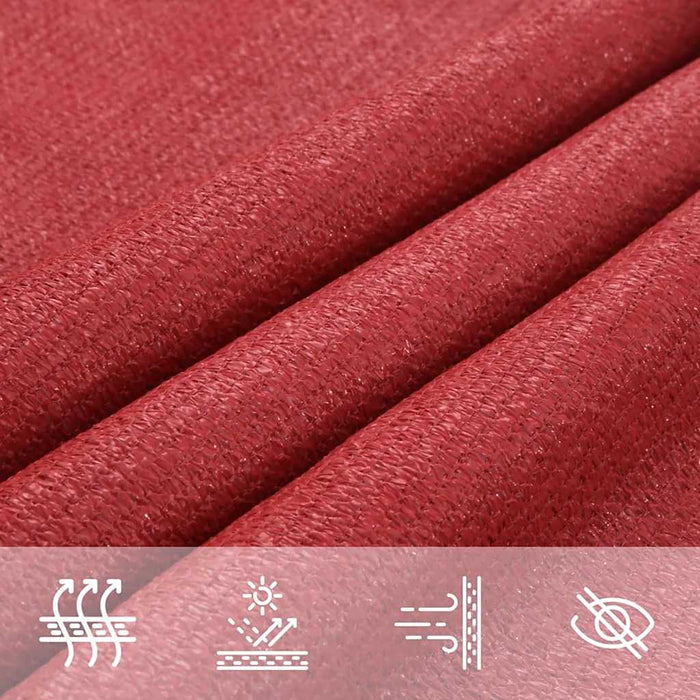 Pânză parasolar, roșu, 4x6 m, HDPE, 160 g/m² WALTI