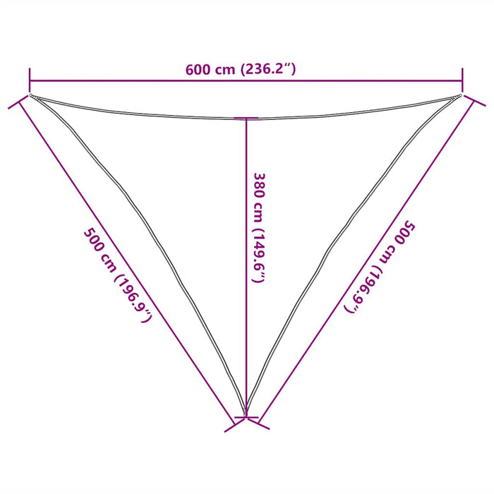 Pânză parasolar, roșu, 5x5x6 m, HDPE, 160 g/m² - WALTI WALTI