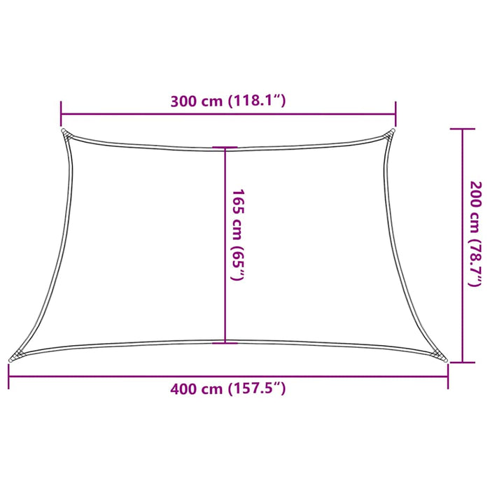 Pânză parasolar, roșu, 3/4x2 m, HDPE, 160 g/m² - WALTI WALTI