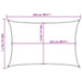 Pânză parasolar, portocaliu, 2x2,5 m, HDPE, 160 g/m² - WALTI WALTI