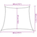 Pânză parasolar, portocaliu, trapez, 3/4x3 m, HDPE, 160 g/m² - WALTI WALTI
