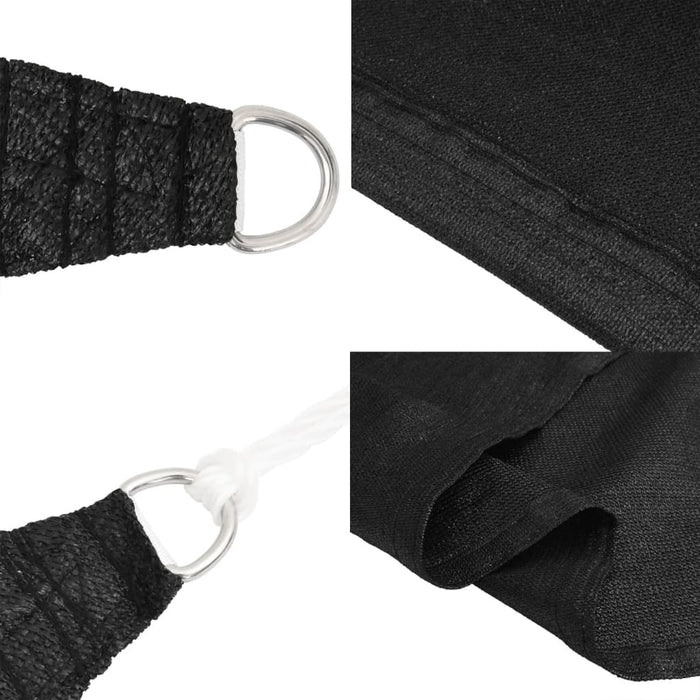 Pânză parasolar, negru, 2,5x2,5 m, HDPE, 160 g/m² - WALTI WALTI