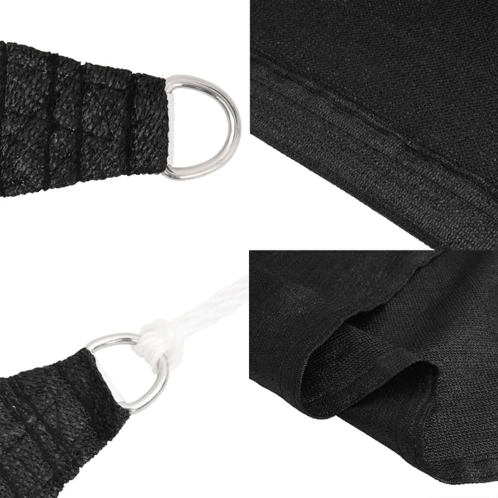 Pânză parasolar, negru, 4x6 m, HDPE, 160 g/m² WALTI