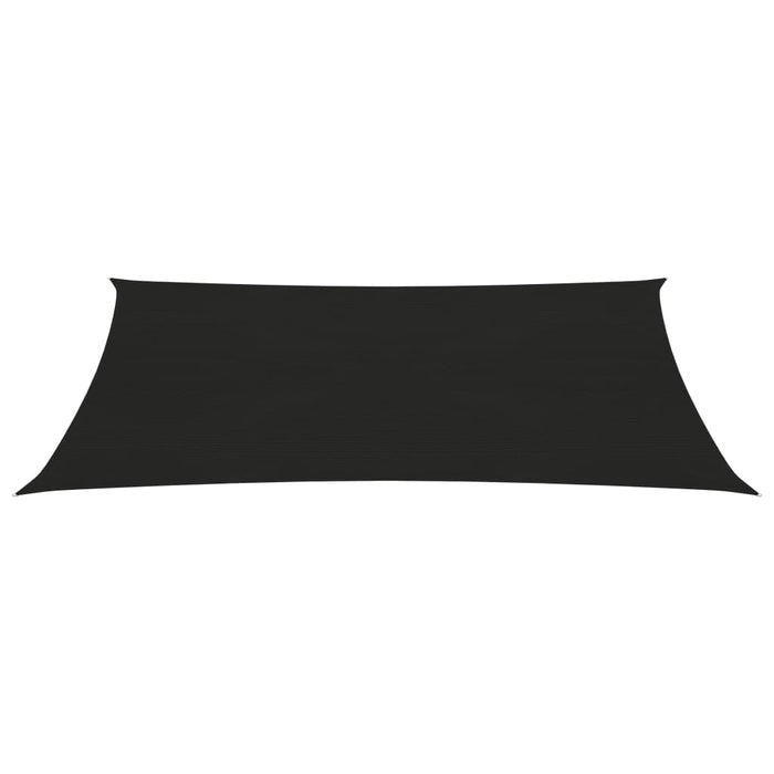 Pânză parasolar, dreptunghiular, negru, 6x8 m, HDPE, 160 g/m² - WALTI WALTI