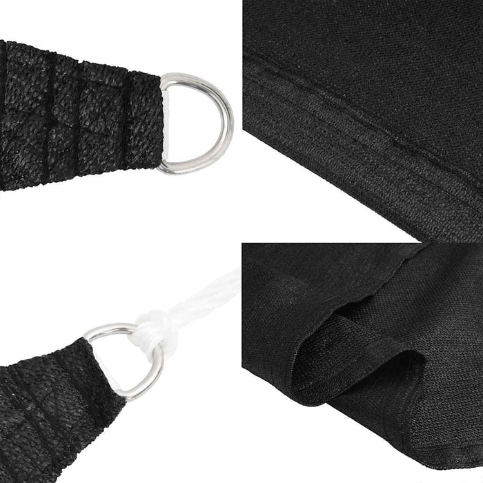 Pânză parasolar, negru, 3 x 3 x 4,2 m, HDPE, 160 g/m² - WALTI WALTI