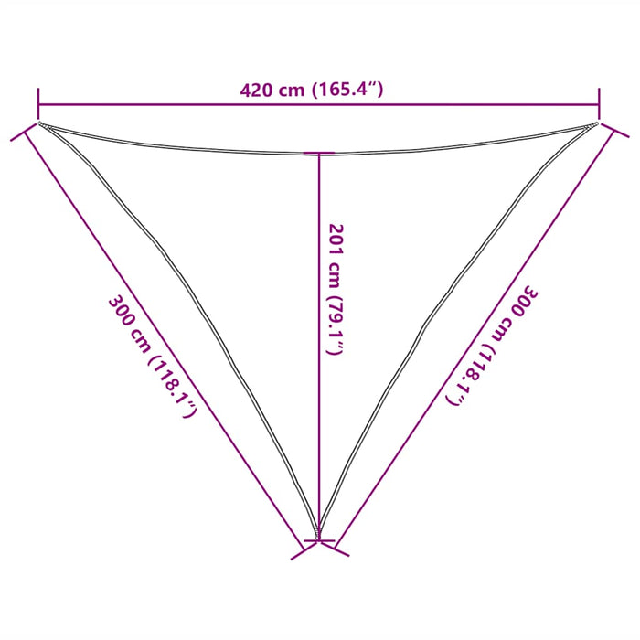 Pânză parasolar, negru, 3 x 3 x 4,2 m, HDPE, 160 g/m² - WALTI WALTI