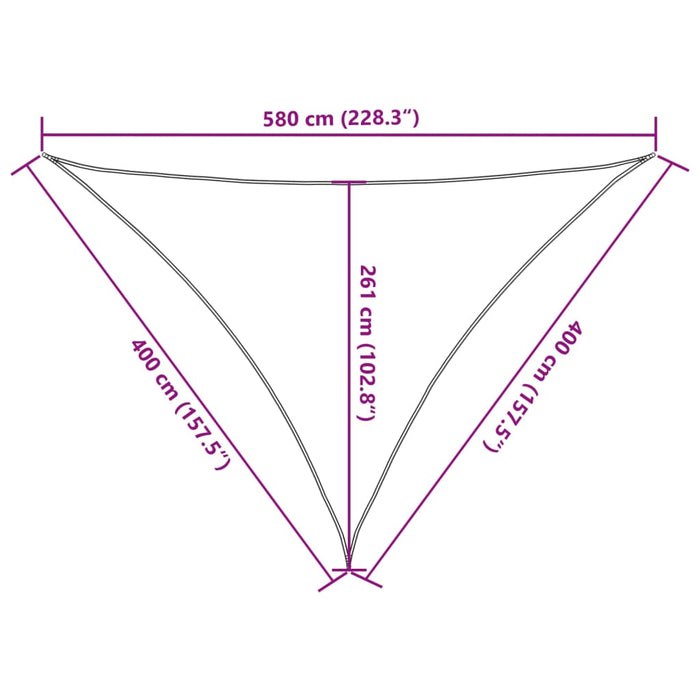 Pânză parasolar, negru, 4x4x5,8 m, HDPE, 160 g/m² - WALTI WALTI