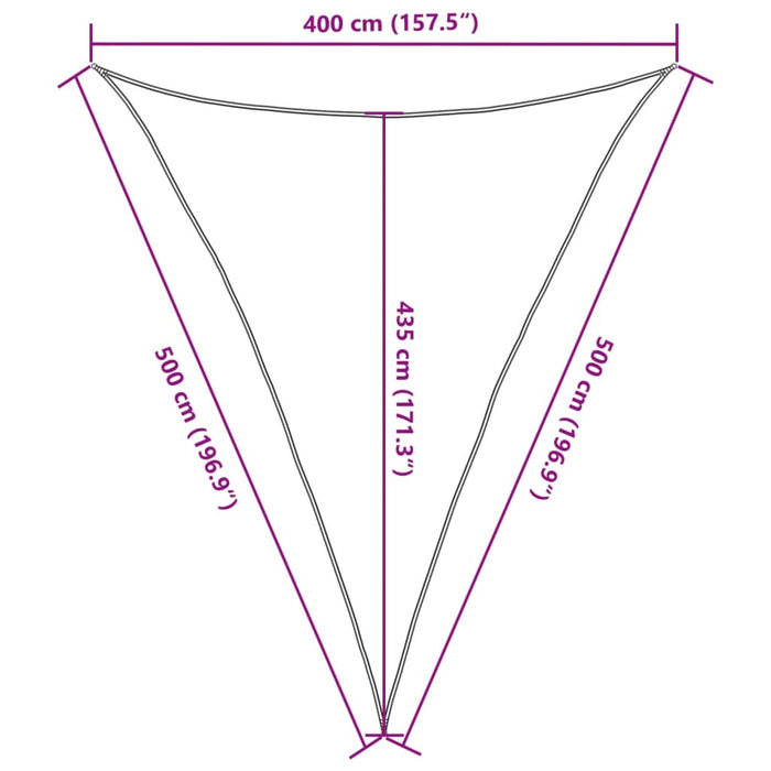 Pânză parasolar, negru, 4x5x5 m, HDPE, 160 g/m² - WALTI WALTI