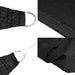 Pânză parasolar, negru, 5x7x7m, HDPE, 160 g/m², triunghiular - WALTI WALTI