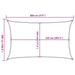 Pânză parasolar, maro, 5x8 m, HDPE, 160 g/m² - WALTI WALTI